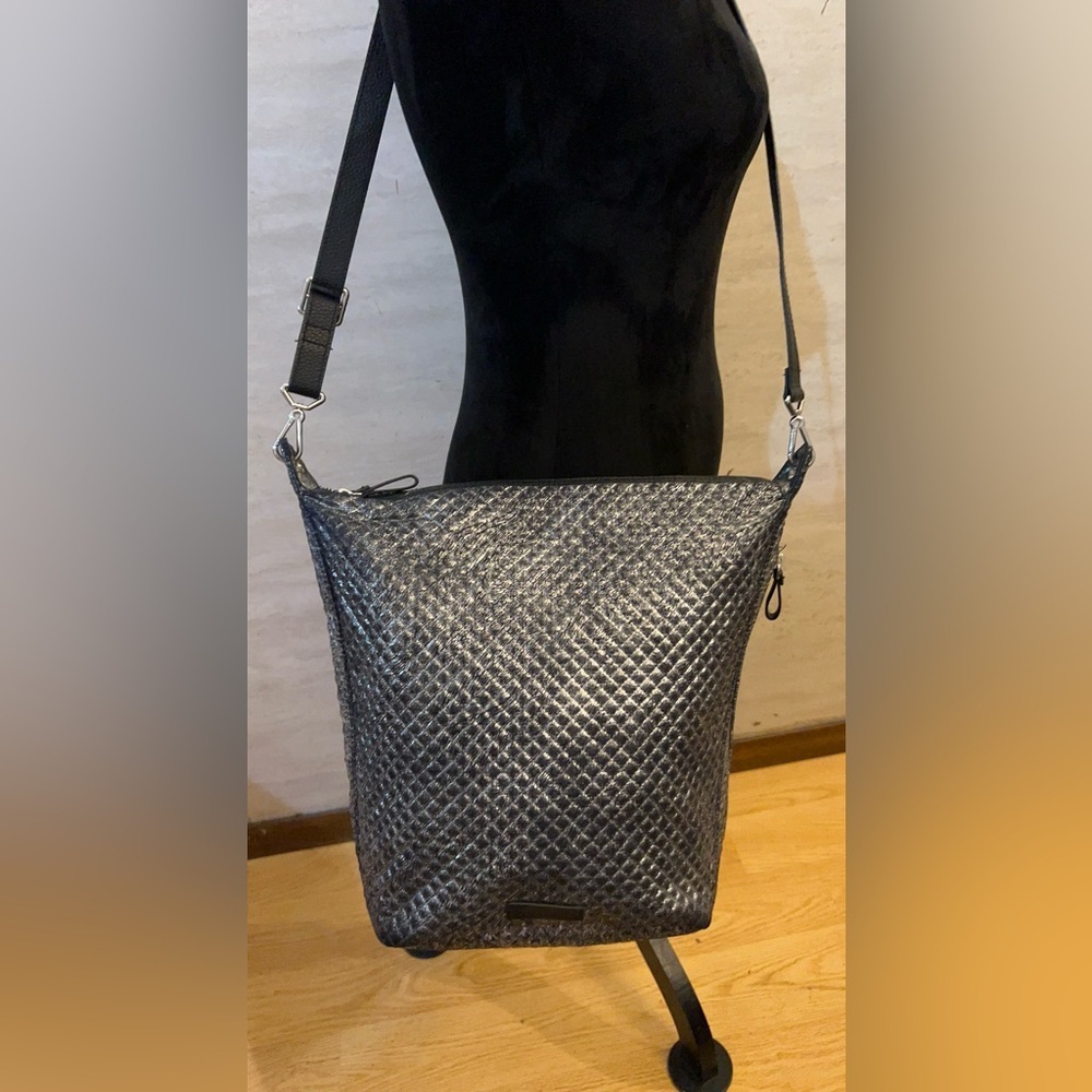 Vera Bradley Carson Hobo Bag Quilted Metallic Finish